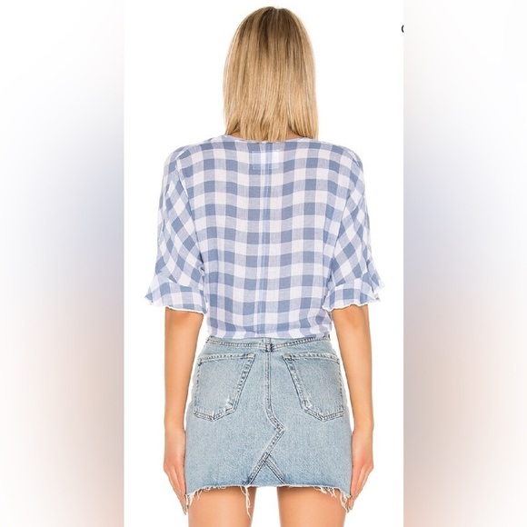 Rails Athena Top in Periwinkle Check - Size M - Picture 3 of 5